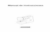 Manual de instrucciones - Maquinería JuanMa · 2019-03-10 · 14. Apague la máquina (“O”) al realizar ajustes en la zona de la aguja, como cambiar la aguja o el pie prensatelas,
