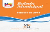 Boletín Municipal - chajari.gob.archajari.gob.ar/wp-content/uploads/2016/03/boletin_febrero_2014.pdf · administración tributaria, promover mecanismos que propietarios de inmuebles