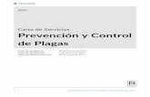 Carta de Servicios de Prevención y Control de Plagas S… · de control de plagas y vectores y las condiciones en que se realizan Establecer los compromisos que se adquieren con
