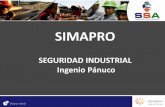 Presentación de PowerPoint - SIMAPRO · 2019-11-26 · depto. De seguridad industrial-CMU. • Se evalúa el uso del EPP, para lo cual se toma una muestra de 10 persona (en caso