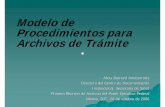 Modelo de Procedimientos para Archivos de Trámiteagn.gob.mx/menuprincipal/archivistica/reuniones/2006/...ALCANCE DE LA ISO 15489-1 Proporciona elementos para la administración de