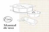 Manual de uso - Essen Aluminio S.A....5 • No usarlo como contenedor de alimentos. • Nunca utilizar esta pieza en hornos de cocina, microondas, brasas directas o inducción. •