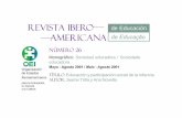 Revista IBERO AMERICANAdiposit.ub.edu/dspace/bitstream/2445/56924/1/502327.pdf · 2014-09-09 · Organización de Estados Iberoamericanos para la Educación, la Ciencia y la Cultura