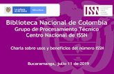 Biblioteca Nacional de Colombia...USOS Y VENTAJAS EN LA UTILIZACIÓN DEL CÓDIGO ISSN Permite una identificación única, breve e inequívoca, ... ley 98 del 93. 11 ... Crucigramas,