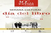 CORRAL DE ALMAGUER · 2019-04-16 · VIERNES, 26 de abril - Viaje a Pastrana (Visita al Museo de Tapices, el Palacio Ducal, y conjunto arquitectónico de Pastrana). - Curso y formación