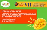 NATIONAL MANGO BOARD MERCADO DE MANGO …...MERCADO DE MANGO EN LOS ESTADOS UNIDOS RETOS & OPORTUNIDADES GUAYAQUIL, ECUADOR 30 DE AGOSTO, 2018 1. Propósito de F.O.D.A.: Una herramienta