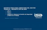 DECRETO ÚNICO REGLAMENTARIO DEL SECTOR TRABAJO … 1072.pdf · 2016-05-10 · TRANSELCA •Política e integración en decisiones gerenciales •Responsabilidades •Rendición de