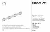 LIF 101 R/C - Heidenhain · 2018-05-15 · Comprobar que la rectitud de la regla sea < 0,05 mm Disporre con cautela la riga graduata sulle spine di riferimento. Fissare la riga con