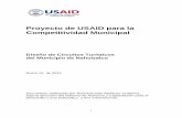 Proyecto de USAID para la Competitividad Municipal · 2015-10-14 · corazón de tule, que es utilizado como materia prima para la fabricación de artesanías Nahuizalco es reconocido