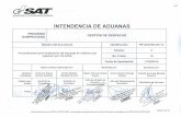 INTENDENCIA DE ADUANAS - Portal SAT · 14. El personal de aduanas debe elaborar un reporte mensual de los formularios presentados en el mes calendario anterior en los que se hayan