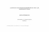 geologica.org.ar · LÉXICO ESTRATIGRÁFICO DE LA ARGENTINA DEVÓNICO 1 ACHALA (batolito de…)….……………………………...…Devónico Medio - Carbonífero i nferior