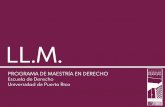 LL.M. - UPR-RPderecho.uprrp.edu/wp-content/uploads/2019/10/UPRD... · Tania G. Quesada Duque, LL.M. Escuela de Derecho, Universidad de Puerto Rico 2017, Universidad Pompeu Fabra Master