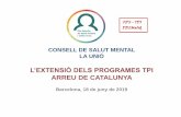 CONSELL DE SALUT MENTAL LA UNIÓ · Early intervention for psychosis in Canada: what is the state of affairs. In 9th International Early Psychosis Association (IEPA) conference, Tokyo,