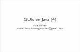 GUIs en Java (4) - UPM...Ejercicio 2 (Pistas) Una posible solución con tres objetos: el general que inicie los demás, el modelo de datos del juego, y el interfaz gráﬁco (creado