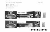 DVD Micro System - Philips · 2005-06-08 · incorporados, Amplificador de 2.0 canales. Conexiones de componentes adicionales Le permite conectar otros componentes de audio y de audio/visión