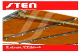 Sistema STENdeck · Todas las vigas, tanto correas como portacorreas, incluyen pines para los parales. Los terminales de las vigas eliminan traslapes y garantizan la seguridad. El