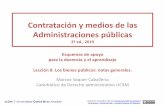 Contratación y medios de las Administraciones públicasocw.uc3m.es/.../material-docente-1/leccion8.pdfServidumbre de acceso público y gratuito (en accesos preexistentes y los que