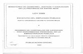 MINISTERIO DE GOBIERNO, JUSTICIA Y EDUCACION · 2018-06-29 · ministerio de gobierno, justicia y educacion de la provincia de entre rios ley 3289 estatuto del empleado publico texto