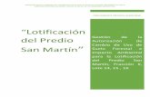 Lotificación del Predio San Martín - SINATsinat.semarnat.gob.mx/dgiraDocs/documentos/CUSF/23... · Documento Técnico Unificado para el ambio de Uso de Suelo en Terrenos Forestales,