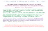 ASAMBLEA GENERAL ORDINARIA XXIcoopminerales.com/asamblea/estados.pdf · total p.srvo largo otros largo at de por contra cooperativa sector general de y 2013 colombi 84,403.422 131,862.294