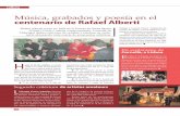 Música, grabados y poesía en el centenario de Rafael Alberti informa... · 24 de octubre, 21.30 h. Castell de Cornellà.Conferencia musicada “El poeta que quiso ser marinero”,