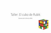 Taller: El cubo de Rubik - UAMmatematicas.uam.es/~jesus.munarriz/Semana de la... · Cubo 3x3x3 •Creado por Ernö Rubik en 1974. Tardó un mes en aprender a resolverlo. Cubo 2x2x2