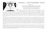 Boletín -- SEPTIEMBRE 2018 - Legion de Maria CONCILIUM/BOLETIN CONCILIO... · 2018-10-28 · fusionando mi dolor con el de ella. ... Hay dos citas poderosas de Monseñor Robert Hugh