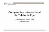 Comparativo Internacional de Telefonía Fijabiblio.colmex.mx/curso_introduccion_bibliotecologia/... · 2006-07-07 · FUENTE : Unión Internacional de Telecomunicaciones y para México,