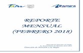 REPORTE MENSUAL (FEBRERO 2018) ALTAMIRA... · REPORTE MENSUAL (FEBRERO 2018) Dirección de Atención a la Mujer R. Ayuntamiento de Altamira 2016-2018 ... microcrédito para el impulso