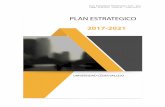 PLAN ESTRATÉGICO INSTITUCIONAL 2017 2021 Código: PE-DG … 2017-2021 V01.pdf · El trabajo de formulación del plan estratégico 2017-2021 de la Universidad César Vallejo, de acuerdo