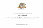 DEPARTAMENTO DE SERVICIOS CONTRATADOS: Guatemala, … · 2019-07-15 · Servicios de Odontología Especializada de Periodoncia para Pacientes de las Diferentes Documentos de Licitación