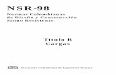 Normas Colombianas de Diseño y Construcción …tuloB.pdfNSR-98 – Capítulo B.1 – Requisitos generales B- 1 TITULO B CARGAS CAPITULO B.1 REQUISITOS GENERALES B.1.1 – ALCANCE