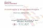 Guía Docente - UCAVILA...Guía docente de Zoología y Entomología 8 8 La superación de dichos exámenes constituye un requisito indispensable para la superación de la asignatura.