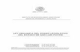 Ley Orgánica del Poder Legislativo del Estado de San Luis Potosícongresosanluis.gob.mx/sites/default/files/unpload/pdf/... · 2019-11-12 · honorable congreso del estado de san