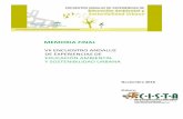 MEMORIA FINAL - Federación Andaluza de Municipios y ...€¦ · Memoria final VII Encuentro Andaluz de Experiencias de Educación Ambiental y Sostenibilidad Urbana Noviembre 2016