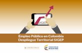 Empleo Público en Colombia Despliegue Territorial SIGEP · Índice de Desarrollo del Servicio Civil** Fuente **Índice de Servicio Civil 2014 . Diagnósticos OCDE, CLAD, BID Uniandes-
