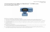 Transmisores Micro Motion modelo 5700 con tecnología MVD · Hoja de datos del producto PS-001889, Rev J Mayo 2019 Transmisores Micro Motion® modelo 5700 con tecnología MVD™ Mediciones