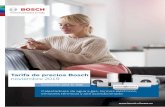 Tarifa de precios Bosch noviembre 2019...Tarifa de precios Bosch 2019 | 1 Tarifa de precios Bosch noviembre 2019 Calentadores de agua a gas, termos eléctricos, emisores térmicos