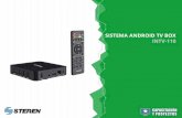 SISTEMA ANDROID TV BOX INTV-110 - Steren Capacitaciones · Ocupa tu Android TV Box con su control remoto o también puedes agregar un mouse y un teclado por medio de sus 4 puertos