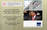 IMCPBCS | Colegio de Contadores Públicos en BCS - …imcpbcs.org.mx/wp-content/uploads/2016/07/politica...MÉXICO EN ÚLTIMO LUGAR DE 34 PAÍSES QUE CONFORMAN LA OCDE EN EL PORCENTAJE