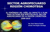 SECTOR AGROPECUARIO REGIÓN CHOROTEGAReducir el impacto del Fenómeno del Niño (ENOS) sobre el área Socio Productivo Ambiental de la Región Chorotega, en el corto, mediano y largo