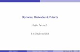 Opciones, Derivados & Futuros · Opciones, Derivados & Futuros Gabriel Cabrera G. 8 de Octubre del 2018 Gabriel Cabrera G. Opciones, Derivados & Futuros 8 de Octubre del 2018 1/62