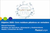 Objetivo 2020: Cero residuos plásticos en vertedero...Aumentar las tasas de vertederos Prohibir la entrada de residuos de valor en los vertederos 14 Estrategia de PlasticsEurope •Visita