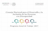 Consejo Nacional para el Desarrollo y la Inclusión de las Personas …conadis-transparencia.org/transparencia_focalizada/... · 2017-04-25 · o Certi˜cación ante la Norma mexicana