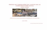 ÍNDICE DE VARIACIÓN DEL COSTO DE LA CONSTRUCCIÓN (IVCC) … IVCC.pdf · 2018-07-23 · El Índice de Variación del Costo de la Construcción de la Provincia de San Juan (IVCC)