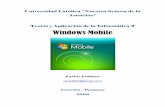 Windows Mobile - JeuAzarrujeuazarru.com/wp-content/uploads/2014/10/Windows_Mobile.pdf · 2014-10-15 · WM 6 esta basado en Windows CE 5.0 y esta fuertemente relacionado con los productos