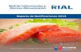 Red de Información y Alertas Alimentarias...5 REPORTE RIAL 2015 Página Capítulo 1 Antecedentes1. El intercambio de información en eventos de inocuidad alimentaria 2. La Red de