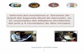 Guatemala, noviembre 2015 - ALIANMISAR del 4to_ Monitoreo a... · 2015-12-04 · 3 INTRODUCCIÓN Este informe presenta los resultados y un análisis de los monitoreos realizados a