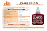 PLUS 38-RG · 2012-10-10 · p r o i n p l u s ® fija cuerdas not a plus 42-fg almacenamiento propiedades del producto descripcion plus 42-fg es un adhesivo anaerobico para el fijado
