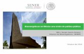 Bioenergéticos en México. Una visión de política pública.rtbioenergia.org.mx/wp-content/uploads/2016/11/Sergio-Gasca-Álvar… · Octubre del 2016 Mtro. Sergio Gasca Alvarez